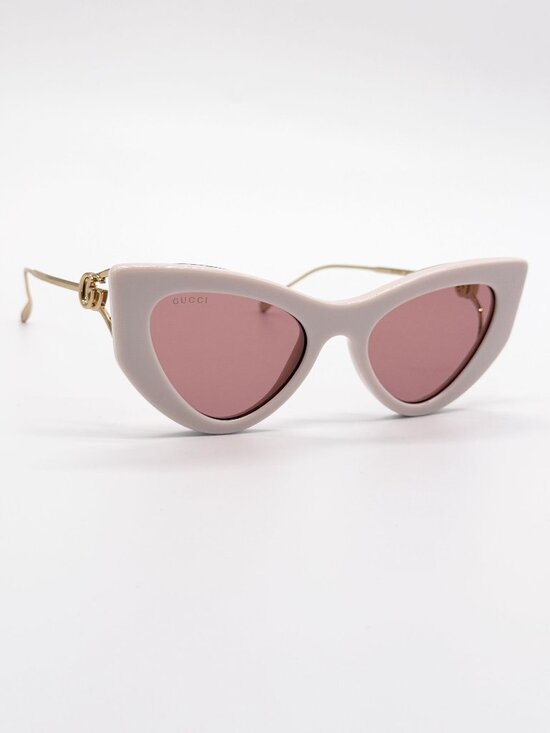 NEW GUCCI SUNGLASSES GG1565S 003 GOLD/PINK CAT EYE WOMEN EYEWEAR main image 8